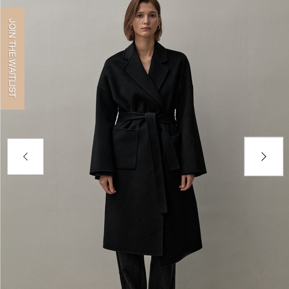 The Curated - The Boyfriend Coat - Black / Size Small